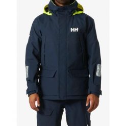 Kurtka przeciwdeszczowa męska Helly Hansen Pier 4.0 Jacket. Niebieskie kurtki męskie Helly Hansen, m, bez wzorów, sportowe, bez kaptura. Za 1,049.99 zł.