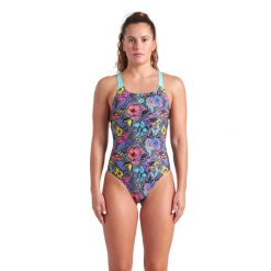 Strój Kąpielowy damski Arena Vivid Repeat Swimsuit Swim. Szare stroje kąpielowe damskie ARENA, s, bez wzorów. Za 219.99 zł.