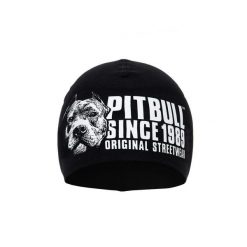 Czapka męska Pitbull Hilltop II. Czarne czapki męskie PITBULL, na jesień, bez wzorów. Za 49.00 zł.