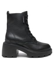 Tommy Jeans Trapery EN0EN02640 Czarny. Czarne trapery damskie Tommy Jeans, z jeansu, bez zapięcia. Za 479.99 zł.