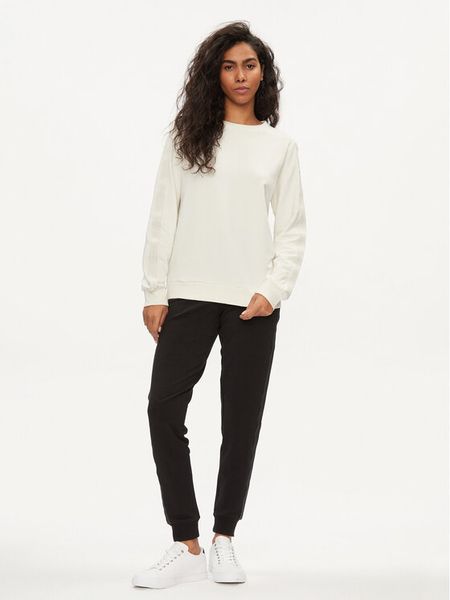 Tommy Hilfiger Bluza UW0UW04784 Écru Regular Fit. Bluzy damskie Tommy Hilfiger, bez wzorów, bez ramiączek, bez kaptura. Za 199.99 zł.