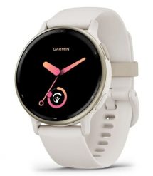 Garmin Vivoactive 5 kremowo-złoty. Białe zegarki sportowe Garmin, z aplikacjami, złote, do biegania. Za 948.00 zł.