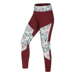 Legginsy wspinaczkowe damskie Ocun Rhea Leggings. Czerwone legginsy damskie Ocun, bez wzorów. Za 252.50 zł.