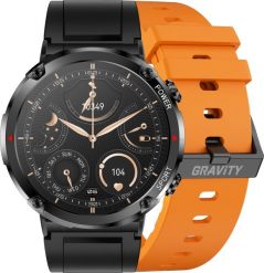 Smartwatch Gravity Zegarek męski SMARTWATCH GRAVITY GT21-2 BK/OG/BK. Zegarki męskie Gravity, bez wzorów. Za 198.96 zł.