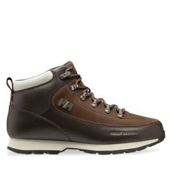 Trekkingi Helly Hansen. Brązowe botki męskie Helly Hansen, bez wzorów, sportowe, bez obcasa, bez zapięcia. Za 629.99 zł.