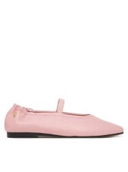 Tommy Hilfiger Baleriny Soft Leather Ellastic Ballerina FW0FW09245 Różowy. Czerwone balerinki damskie Tommy Hilfiger, bez wzorów, ze skóry, bez obcasa, bez zapięcia. Za 489.99 zł.
