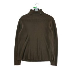 Kobieta Brązowy Sweter z Golfem. Brązowe swetry nierozpinane damskie Ralph Lauren, l, bez wzorów, z tkaniny, eleganckie, bez kołnierzyka, bez ramiączek. Za 106.46 zł.