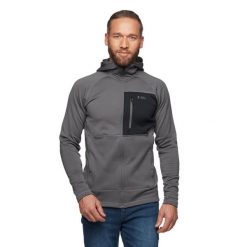 Bluza turystyczna męska Black Diamond Factor. Szare bluzy męskie Black Diamond, m, bez wzorów, sportowe, bez ramiączek, bez kaptura. Za 606.50 zł.