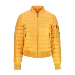 Kurtka JOTT EMMY Żółty. Żółte kurtki sportowe damskie Jott, s, bez wzorów, z puchu, bez ramiączek, bez kaptura, trekkingowe. Za 438.99 zł.