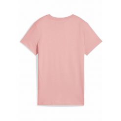 Damska koszulka z logo ESS No. 1 PUMA Pink Fruit. Czerwone bluzki damskie Puma, s, bez wzorów, sportowe, bez kołnierzyka, bez ramiączek. W wyprzedaży za 69.00 zł.