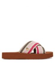 LOVE MOSCHINO Klapki JA28324G0OJQC20B Kolorowy. Klapki damskie Love Moschino, bez wzorów, z materiału, bez obcasa, bez zapięcia. Za 659.99 zł.