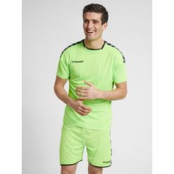 Hummel Koszulka sportowa męska T-shirt Authentic Poly Jersey. Zielone koszulki sportowe męskie Hummel, m, bez wzorów, z jersey, bez ramiączek, do piłki nożnej. Za 58.00 zł.