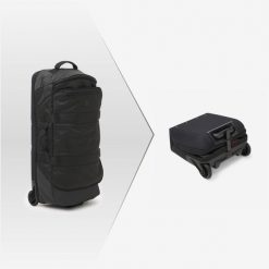 Torba podróżna składana Space Saver 85 l. Brązowe torby podróżne damskie Decathlon, bez wzorów, duże. Za 449.99 zł.