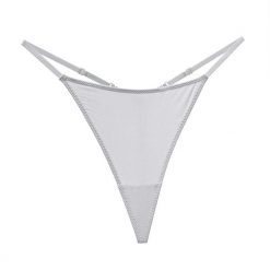 Stringi z łańcuszkiem elegancka bielizna na specjalne okazje Kataleya. Fioletowa majtki damskie Intica, z tkaniny. Za 79.00 zł.