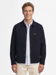 Fred Perry kurtka koszulowa Mężczyźni Bawełna niebieski, XL. Niebieskie kurtki męskie Fred Perry, m, bez wzorów, z bawełny, klasyczne, bez kaptura. Za 749.95 zł.