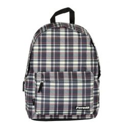 Plecak Perona Plaid. Szare plecaki męskie 100%, bez wzorów, z materiału. Za 134.00 zł.
