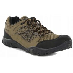Buty trekkingowe męskie Edgepoint III Regatta. Niebieskie buty zimowe męskie Regatta, bez wzorów, z poliesteru, bez obcasa, bez zapięcia. W wyprzedaży za 249.99 zł.