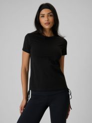 4F T-shirt slim gładki damski - czarny XL. Czarne t-shirty damskie 4F, uniwersalny, bez wzorów, z bawełny, klasyczne, bez kołnierzyka, bez ramiączek. Za 69.99 zł.