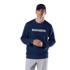 Sweatshirt Rossignol Logo Cn. Niebieskie bluzy męskie Rossignol, m, bez wzorów, bez ramiączek, bez kaptura. Za 406.50 zł.