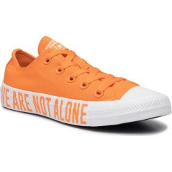 Trampki CONVERSE - Ctas Ox 165385C Orange Rind/White/White. Brązowe trampki i tenisówki damskie Converse, bez wzorów, z gumy, bez zapięcia, Adidas Advantage. Za 319.00 zł.