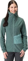 Vaude Kurtka polarowa sportowa damska Vaude Yaras - zielona 40. Zielone kurtki sportowe damskie Vaude, bez wzorów, z polaru, bez ramiączek, bez kaptura. Za 343.85 zł.
