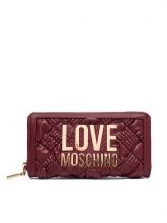 LOVE MOSCHINO Portfel JC5602PP1PL1055A Bordowy. Czerwone portfele damskie Love Moschino, ze skóry. Za 639.99 zł.