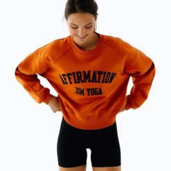 Bluza polarowa damska JoyInMe Classic Pullover. Brązowe bluzy damskie Joy in me, l, bez wzorów, z bawełny, eleganckie, bez ramiączek, bez kaptura. Za 479.99 zł.