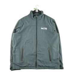 Second life - Męska kurtka NFL w kolorze granatowym - Stan bardzo dobry. Niebieskie kurtki sportowe męskie NFL, m, bez wzorów, bez kaptura. Za 169.16 zł.