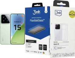 Smartfon Xiaomi Xiaomi 15 5G 12/512GB Zielony (MZB0ITWEU) + FlexibleGlass + Etui Clear Case. Zielone smartfony Xiaomi. Za 2,977.00 zł.