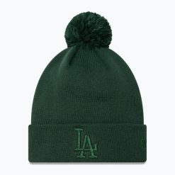 Czapka z daszkiem damska New Era Metallic Bobble Knit Beanie Los Angeles Dodgers. Zielone czapki damskie New Era, bez wzorów. Za 139.99 zł.