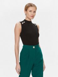 Marciano Guess Bluzka Teti 4RGR12 5613Z Czarny Regular Fit. Czarne bluzki damskie Marciano Guess, m, z aplikacjami, z wiskozy, bez kołnierzyka, bez ramiączek. Za 569.99 zł.