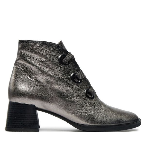 Botki Hispanitas. Szare botki damskie Hispanitas, bez wzorów, bez obcasa, na słupku, bez zapięcia. Za 659.99 zł.