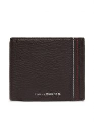 Tommy Hilfiger Portfel Th Central Cc & Coin AM0AM14233 Brązowy. Brązowe portfele męskie Tommy Hilfiger, bez wzorów, ze skóry. Za 329.99 zł.