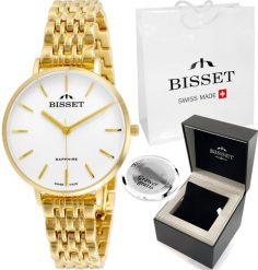 Zegarek Bisset Szwajcarski zegarek damski F32-ZST z GRAWEREM. Zegarki damskie Bisset. Za 579.00 zł.