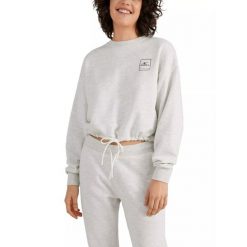 Bluza damska O'Neill Cube Crew. Szare bluzy damskie O'Neill, xs, bez wzorów, sportowe, bez ramiączek, bez kaptura. Za 219.00 zł.
