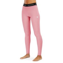 Legginsy termoaktywne do sportów zimowych damskie SIROKO Blink. Czerwone bielizna sportowa damska SIROKO, bez wzorów. W wyprzedaży za 127.00 zł.