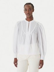 JOOP! Bluzka Bionda 30102139 Biały Regular Fit. Białe bluzki damskie JOOP!, bez wzorów, z bawełny, bez kołnierzyka, bez ramiączek. Za 849.99 zł.