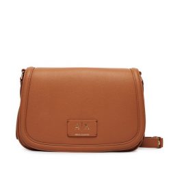 Torebka Armani Exchange. Brązowe listonoszki damskie Armani Exchange, bez wzorów, bez dodatków. Za 629.99 zł.