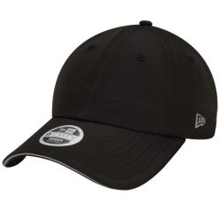 Czapka z daszkiem damska New Era 9FORTY Ponytail Open Back Cap. Czarne czapki damskie New Era, bez wzorów, z poliesteru, sportowe. Za 139.99 zł.