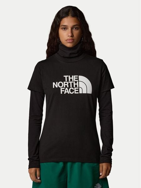 The North Face T-Shirt Easy NF0A8A6D Czarny Regular Fit. Czarne t-shirty damskie The North Face, xs, bez wzorów, z bawełny, bez kołnierzyka, bez ramiączek. Za 109.99 zł.