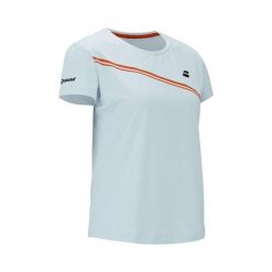 T-shirt Babolat Play Junior. Niebieskie t-shirty damskie BABOLAT, bez wzorów, z materiału, klasyczne, bez kołnierzyka, bez ramiączek. Za 119.00 zł.