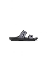Klapki Dla Dorosłych Crocs Classic Glitter Sandal. Czarne klapki męskie Crocs, bez wzorów, z materiału, bez zapięcia. Za 99.99 zł.