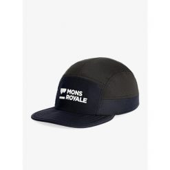 Czapka z daszkiem Mons Royale Velocity Trail Cap - black. Czarne czapki damskie Mons Royale, bez wzorów. Za 114.99 zł.