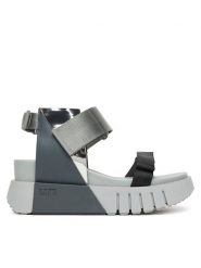 United Nude Sandały Delta Run 1041097716 Szary. Szare sandały damskie United Nude, bez wzorów, z materiału, bez obcasa, na koturnie, bez zapięcia. Za 1,049.00 zł.