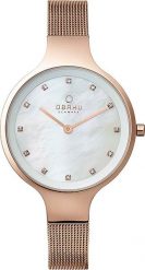 Zegarek OBAKU Zegarek damski Obaku Denmark V173LXVWMV różowe złoto. Czerwone zegarki damskie OBAKU, złote. Za 558.00 zł.