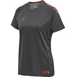 Damski jersey Hummel Pro Grid. Szare koszulki sportowe damskie Hummel, bez wzorów, z dżerseju, bez ramiączek, do piłki nożnej. Za 220.00 zł.