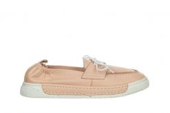 Półbuty Bayla-161 086 28104 Nude 161465, Różowy, Skóra naturalna - 40. Czerwone półbuty damskie Bayla, na lato, bez wzorów, z materiału, bez obcasa, bez zapięcia. W wyprzedaży za 179.10 zł.