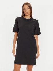 Calvin Klein Underwear Sukienka codzienna 000QS7408E Czarny Relaxed Fit. Czarne sukienki damskie Calvin Klein Underwear, na co dzień, s, bez wzorów, z bawełny, bez kołnierzyka, bez ramiączek, proste. Za 199.99 zł.