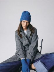 Wełniana czapka - niebieski. Niebieskie czapki damskie Reserved, bez wzorów, z wełny. Za 79.99 zł.