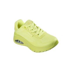 Buty sportowe damskie Skechers Uno Flex Spring On. Żółte obuwie sportowe damskie Skechers, bez wzorów, bez zapięcia. Za 490.00 zł.